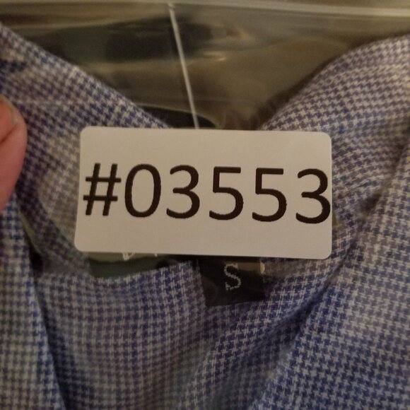 Boho Chic Shirt Womens Small Blue 100% Linen Button Up Long Sleeve - Picture 12 of 12